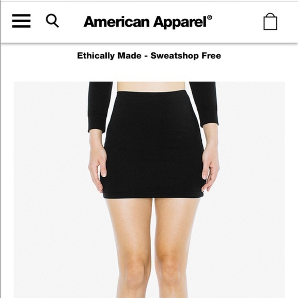 American Apparel mini skirt